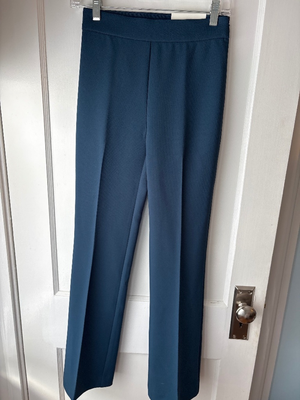 Ann Taylor Side Zip Trouser in Navy, High Rise, Sz 00P, NWT